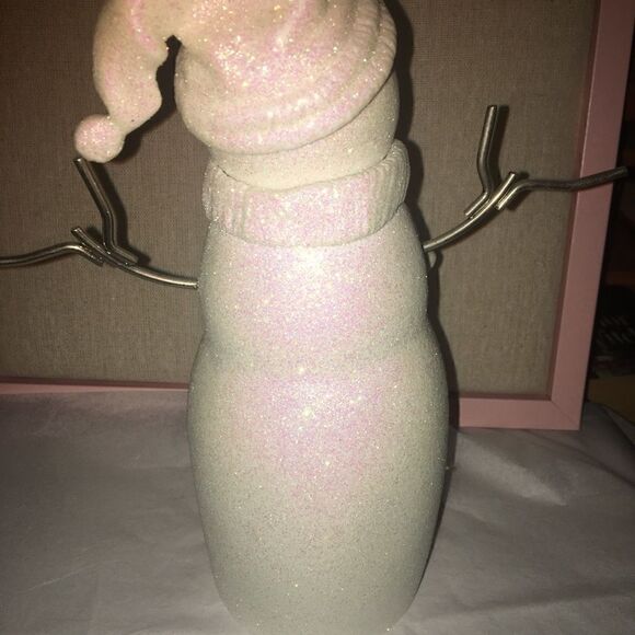 GLITTER snowman, porcelain - Picture 5 of 7